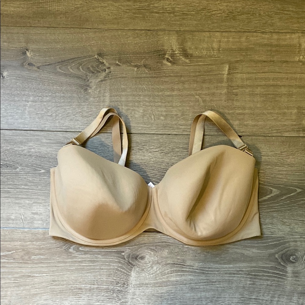 Cacique Tan Full Coverage Bra with Seamless Design
